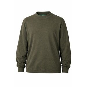 Croft & Barrow Mens XL Olive Green Mock Neck Long Sleeve 100% Cotton Shirt